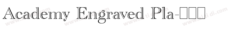 Academy Engraved Pla字体转换